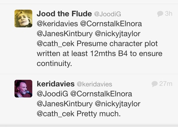 50 ways to leave your lover. Get on the bus Gus, give a knife to your wife, Rob. How not to write helpful storylines masterclass from The Archers.