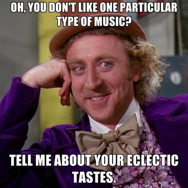 To think that people who call themselves "quirky", "kooky" or "random" should fuck off?
