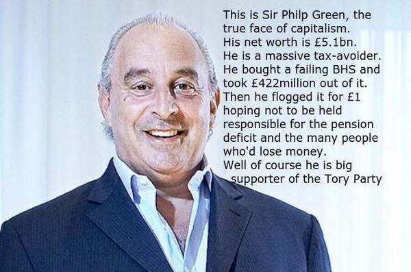 To think Philip green should be vilified
