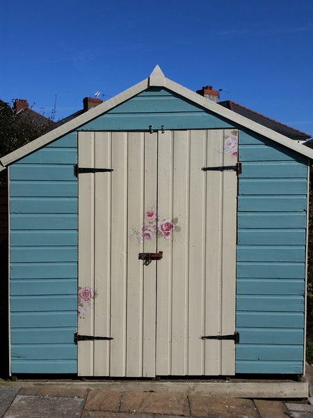 If your shed is blue or green, what paint did you colour it?