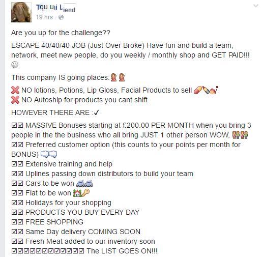 MLM Bot Watch 18- chat about Utah based tragicomic cultastic racketeering scamalangadingdongs like Forever Living, Ariix, Herbalife, Younique, Juiceplus etc etc etc