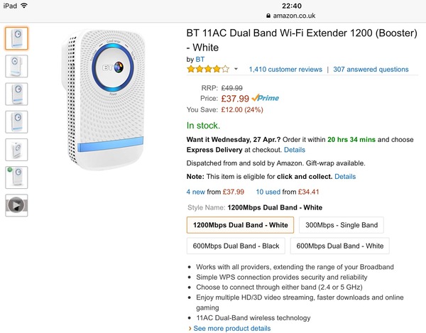 Wifi router for thick walls