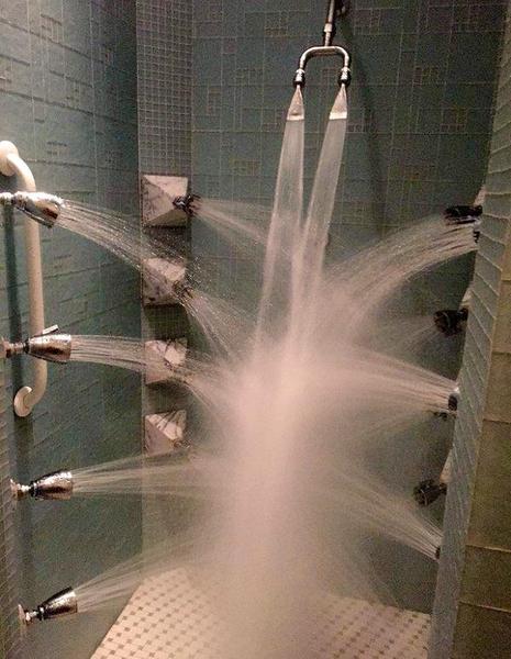 To think it's weird to have a bath in the morning