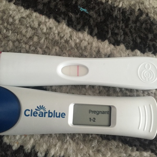 Can anyone see a line on this First Response pregnancy test?