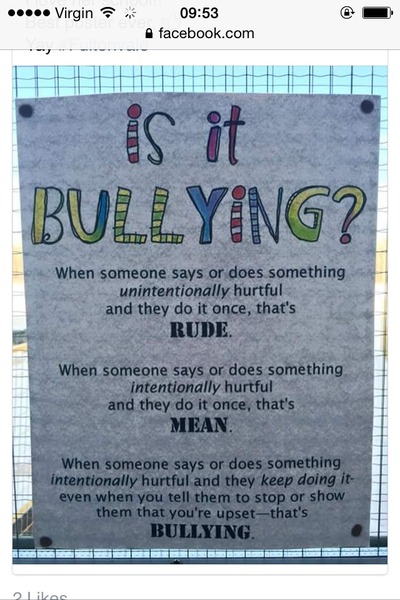 ...to think that some people are too quick to use the term bully?