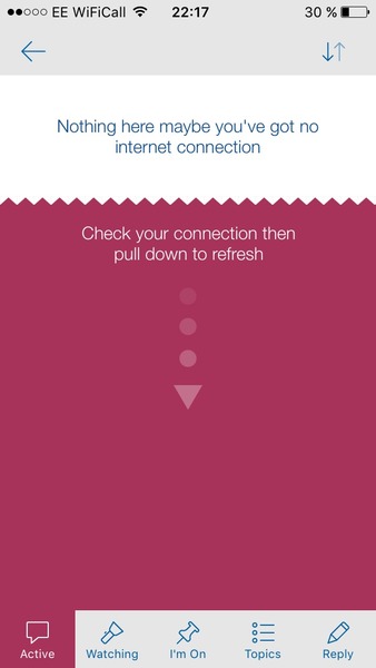 error message
