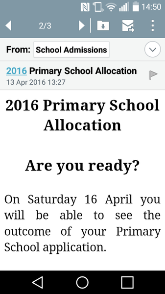 Is there a nervously awaiting primary admissions thread?