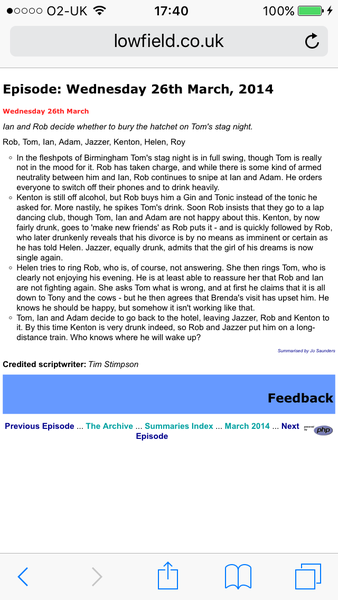 50 ways to leave your lover. Get on the bus Gus, give a knife to your wife, Rob. How not to write helpful storylines masterclass from The Archers.