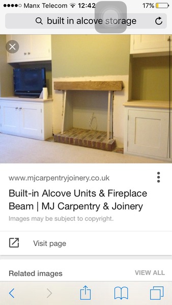 Alcove Storage in Living Room