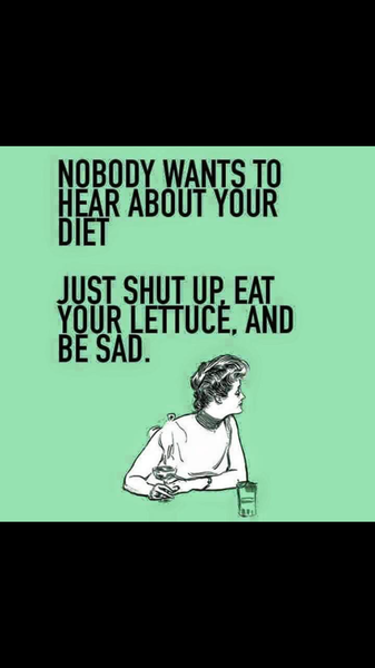 help I've turned into a diet bore