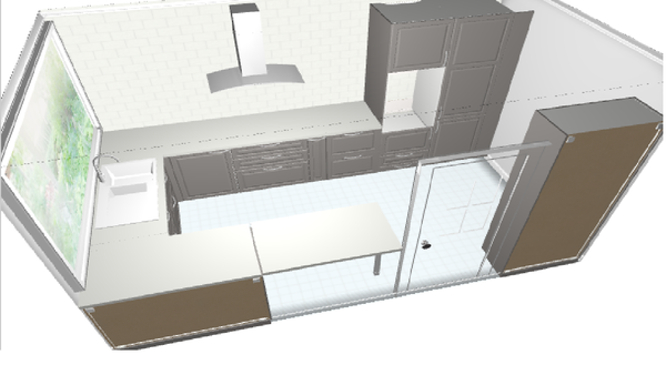 Kitchen plan with no eye level units... (daft question)