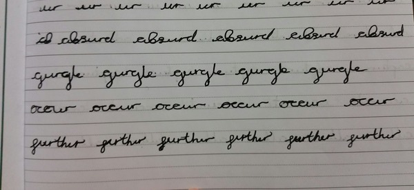 to think my son's handwriting (at 11) is really quite bad?