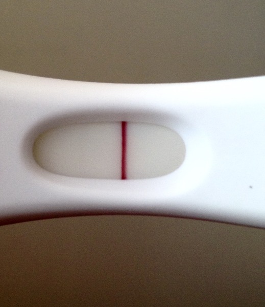 Can anyone see a line on this First Response pregnancy test?