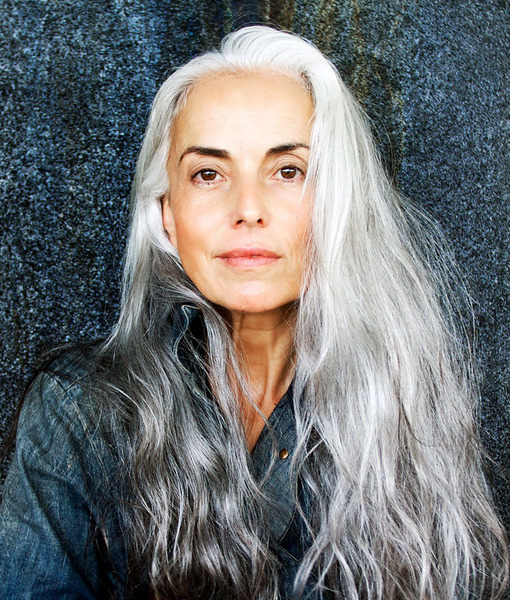 Long hair on a forty plus woman