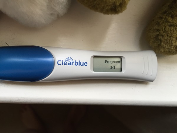 I pee'd, I doubted, I'm "clear blue digi" in the morning.