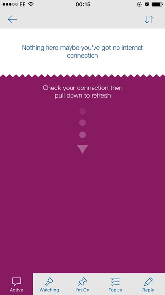 error message