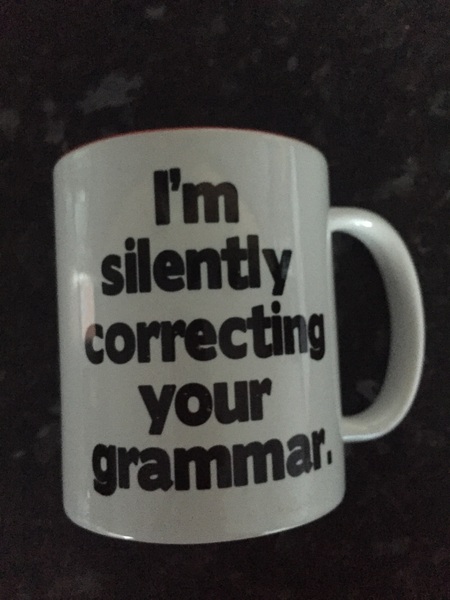 today I smashed a collogues mug