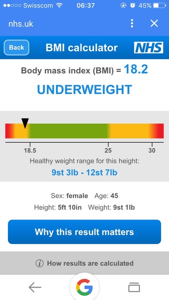DH constant comments on weight