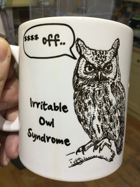 today I smashed a collogues mug