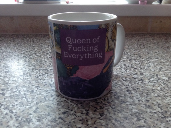 today I smashed a collogues mug