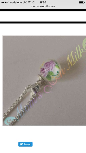 To be contemplating ordering a piece of 'breast milk' jewellery?