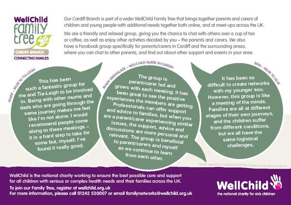 WellChild Family Tree Meet Up - Cardiff Branch