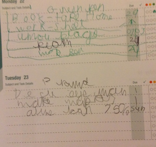 to think my son's handwriting (at 11) is really quite bad?