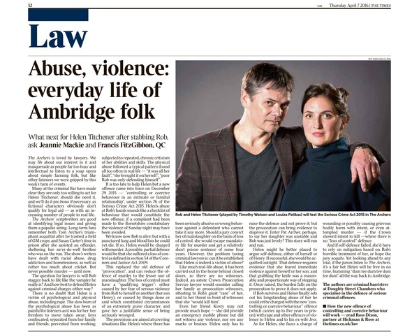 The Archers - It's so much more than just a soap. It's a bloody drama!