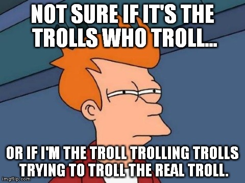 To say what's the big deal about trolls?
