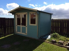 If your shed is blue or green, what paint did you colour it?
