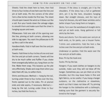 Is there right way to hang clothes on a washing line?