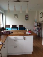 North facing kitchen in dark blue??