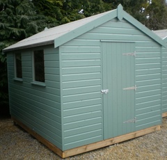 If your shed is blue or green, what paint did you colour it?