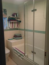 Photos of 2 new bathrooms