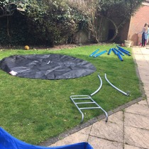 In thinking I could buy a 2nd hand 12ft trampoline and put it together myself?