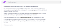 AIBU to be this angry at being unable to book an Air France bassinet in advance?