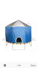 Concealing a trampoline