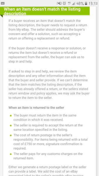 wrong item sent seller doesn't want me to return