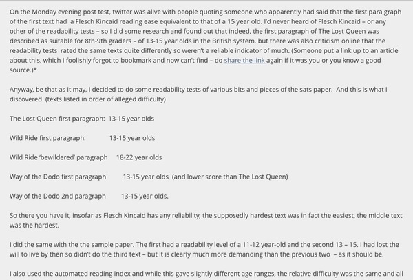 Resit Y6 tests in Y7