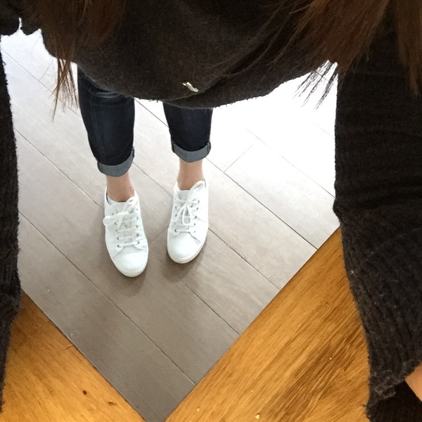 I've thrown my Converse in the bin. What white trainers??