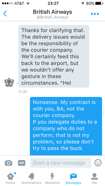 To be absolutely seething at BA?