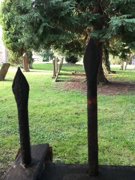 With a human skull in the garden?