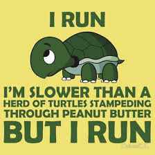 To feel like giving up (running )