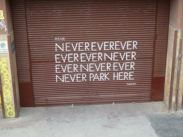 To find this sign hilarious?