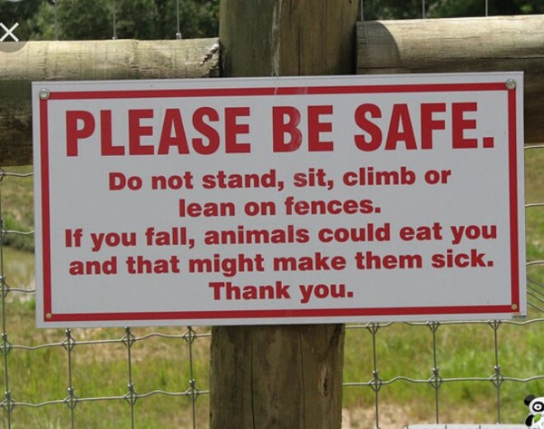 To find this sign hilarious?