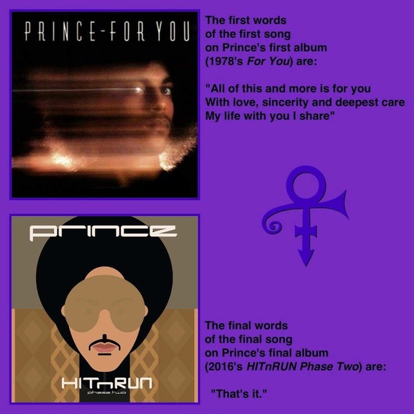 The Beautiful Ones, still sharing the love for Prince.