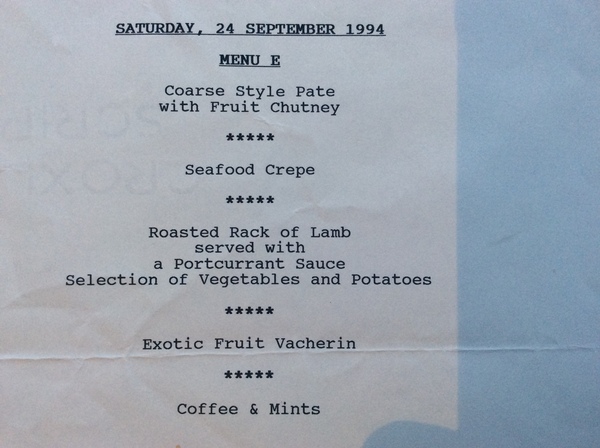 to think that guests should receive a meal at a wedding