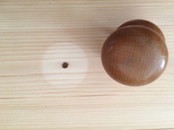 Removing lighter mark from pine chest of drawers