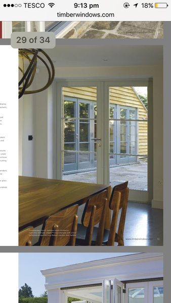 Timber French doors