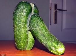 My colleague has twat me over the head with a courgette..